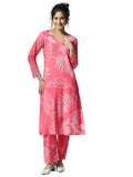 Libas Womens Printed Silk Blend Co-Ord Set For Women