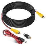 EWAY 20ft RCA Video Extension Cable w/Trigger Wire for Connection to Car Reverse Rear View Backup Camera and Aftermarket Radio M