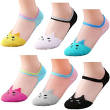 Pursue Fashion Multicolour Transparent Ankle Length Cotton Kitty Net Socks For Women And Girls, Ankle Socks For Women, Net Socks