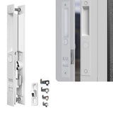 T-HAKEN Sliding Glass Door Set, 6-5/8, White - Patio Door Handle Replacement Thick Used on Both Left and Right-Handed. (No Keyed