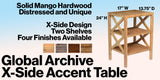 Jofran Inc. Global Archive X-Side Accent Table