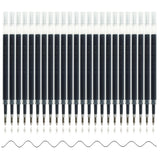 24 Pcs Retractable Black Gel Ink Refills, 0.7 mm Point Black Ink