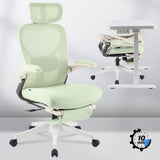 FLEXISPOT Foldex Ergonomic Office Chair, Folding Office Chair for Small Spaces with Lumbar Support, Flip-up Armrests, 3D Headres