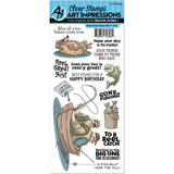 Art Impressions Work & Play Clear Stamp Set Reel Guys (4900)