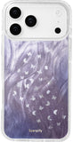 SCORPIFY for iPhone 17 Pro Max Case [Compatible with MagSafe] with Purple Celestial Bloom and Liquid Silver Texture, Cute Magnet