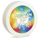 ETNRHP White Art Tape Medium Tack Artist Masking Tape Paper Acid Free Tape Watercolor Painters Tape Artists Tape for Drafting Ar