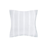 carol & frank Mason Embroidered White and Gray Euro Sham Euro Sham White