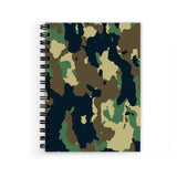 Vprint Army Texture Spiral Wiro Unruled Blank Pages Notebook Diary Journal Drawing Book SizeA5(6X9 Inches) (Army Texture)
