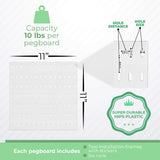 Keepo Pegboard Combination Kit, 4 Pegboards and 14 Accessories Modular Hanging for Wall Organizer, Crafts Organization, Ornament