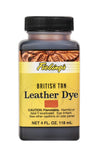 Fiebings Leather Dye - Alcohol Based Permanent Leather Dye - 4 Oz - British Tan -Like New