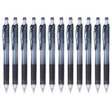 Pentel EnerGizeX Mechanical Pencil 0.5mm Black Barrel, Box of 12 (PL105A)