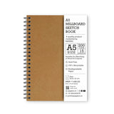 PaperO A5 Mill Board Sketch Book | 200 GSM Thickness | 15 Sheets | Perfect for Drawing, Painting & Creative Artwork