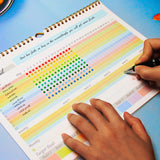 gisgfim Habit Tracker Calendar Motivational Habit Tracking Journal Inspirational Goal Planner with Spiral Binding Beautiful Week