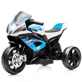 Kiddokidz Licensed BMW Kids Motorcycle - 12V Motorcycle Ride On Toy for Kids Ages 3-5 Years, 3-Wheel Electric Motorcycle with Re