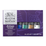 Winsor & Newton Artisan Water Mixable Oil Color Paint, Beginners Set, 1.25oz (37ml) Tubes, Set of 6