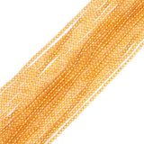 GEM-Inside Citrine Gemstone Loose Beads 2mm Round Dyed Yellow Small Energy Stone Power Beads for Jewelry Making 15