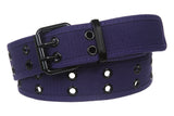 Double Hole Grommets Canvas Web Belt