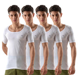 LUX VENUS Herren Solid Regular Fit Weste, Weiß, 46