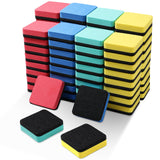 XKDOUS 72 Pack Mini Dry Erase Eraser, Small Magnetic Whiteboard Eraser for Kids (4 Color, 2 x 2 Inch)