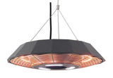 Ener-G+ Hanging Infrared Electric Outdoor Heater with LED Light & Remote, HEA-21568-BK, Black