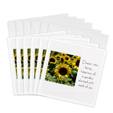 3dRose Sunflower Seeds of Joy II - Greeting Cards, 6 x 6 inches, set of 6 (gc_23706_1)