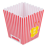 Restaurantware-Maxi Serve 16 Ounce Popcorn Containers, 10 Microwavable Popcorn Tubs - No BPA, Reusable, Red Plastic Party Contai