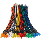 EDGELEC 120pcs 12V LED Lights Emitting Diodes, Pre Wired 7.9 Inch DC 12 Volt 5mm LED (6 Colors x 20pcs) Assorted Kit Diffused Co