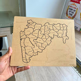Ansoz Indian State Map Puzzle | Interactive Geography Game & Montessori Toy For Kids 6+ | Brain Games Activity Kit (Maharashtra)