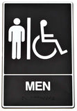 HYKO PROD Brail Men Rest Sign, 6 x 9 (DB1)