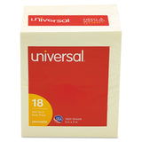 Universal UNV35692 3 in. x 5 in. SelfStick Note Pads Yellow (18/Pack)