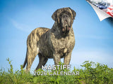 2025 2026 Mastiff Calendar - Dog Breed Monthly Wall Calendar - 12 x 18 Open - Thick No-Bleed Paper - Giftable - Academic Teacher