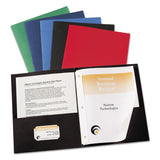 Avery 2Pocket Folders w/ Fasteners2Pocket Fldr w/3Prong Fstnr, Ltr, 20 Sht Cap., 25/BX, DBE