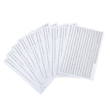 Ecomistiq Dmc Floss Number Stickers Classification Labels Letters Stitch Tool White | Stitch Kits | Hand Embroidery Kits | Embro