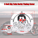 Goldfire 5 Hole Derby Timer Cover and Points Covers Fits for Harley 1999-2014 Big Twin Cam Touring Road King Electra Glide FLHR