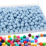 Sunrony 170Pcs 15mm Silicone Beads for Keychain Making, Round Silicone Beads for Pens and Necklace Bracelet Crafts Making(Pastel