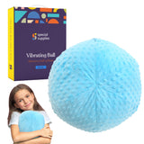 Special Supplies Vibrating Ball Pillow Sensory Pressure Activated for Kids and Adults, Plush Minky Soft Cover with Textured Ther