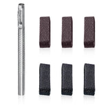 Uaiagm 7 Pcs Belt Loop Keepers Black And Brown Leather Loops For Men Women Strap Retainers SewOn Clip Holders For 1.1 To 1.57