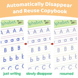 5 PCS Grooved Writing Books for Kids Children Reusable Magic Practice Copy Book Writing Workbook Magic Ink Copy Books for Presch