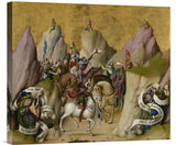The Meeting Of The Three Kings, With David And Isaiah (Recto); The Assumption Of The Virgin (Verso)-Canvas Art-22X19.36