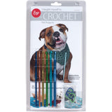 Boye Pet Clothes Learn to Crochet Kit for Beginners, Makes 8 Projects, US Sizes F Through K, Multicolor 12 Piece