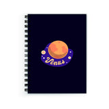 Plan To Gift Notebook Unruled Venus Notebook Wire Bound Spiral Printed Pages:160 (Size A5)
