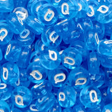 200PCS Letter Beads 4x7mm Acrylic Colorful Transparent Letter Q Beads for Jewelry Making Bracelet