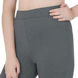 Trylo Flared Pant Regular Waist-Steel Grey-L,STEEL GREY,,B0D1Y42KW6