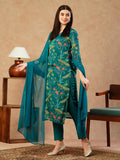 Gosriki Women'S Cotton Blend Straight Printed Kurta With Pant & Dupatta (Geto Rama-Nw-Gs_M_Green_Medium),Green,,B0CTHVDKJK