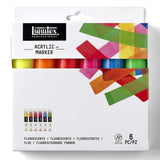 Liquitex Professional Paint Marker Set, 6 Piece, Fluorescents