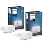 Philips Hue Smart Plug, White - 2 Pack - Turns Any Light Into a Smart Light - Control with Hue App - Compatible with Alexa, Goog