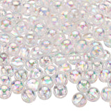 HARFINGTON 1000pcs Acrylic Round Beads AB Colors 6mm Loose Bubble Spacer Craft Beads with Hole for DIY Earring Bracelet Necklace