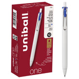 uniball one Retractable Gel Pens, Micro Point (0.5mm), Blue Ink, 12 Pack