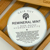 Natural Remineral Mint Toothpaste + Non-Nano Hydroxyapatite | 4oz Glass Jar | Made in the USA | Fresh Minty Taste | Enamel Prote