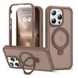 UTPPVX Compatible with iPhone 13 Pro Max Case with Magnetic Ring Stand [Compatible with Mag-Safe] [Built-in Screen Protector] Mi